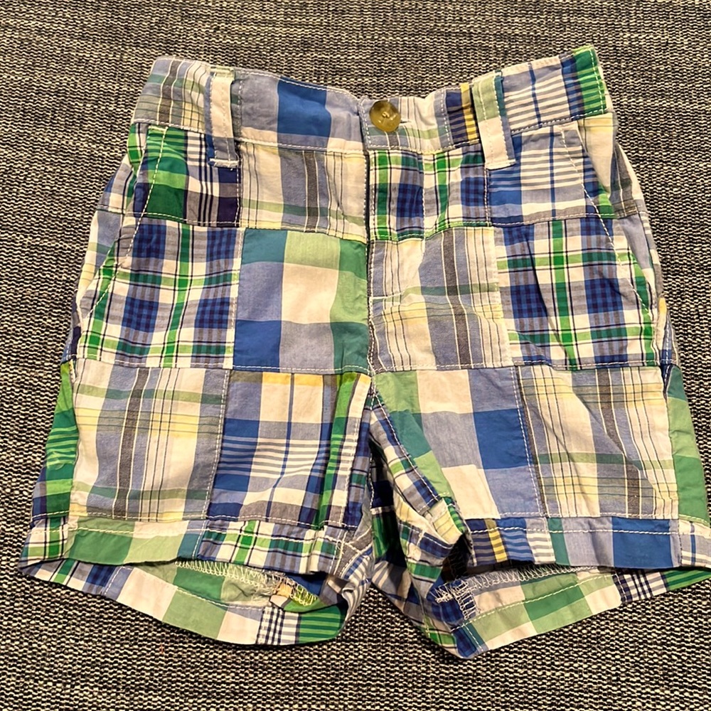 Janie and Jack Baby Plaid Shorts